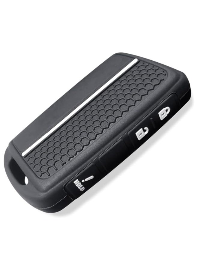 7Cylinder Silicone Cushioning Key Fob Cover Compatible with Mazda CX3, CX5, CX7, CX9, CX50, CX60, CX70, CX90, MX5 - 2Pcs, Black & White, 3 Buttons. - Image 2