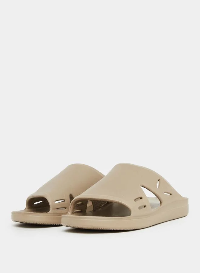 Styli Men Plain Comfort Slides