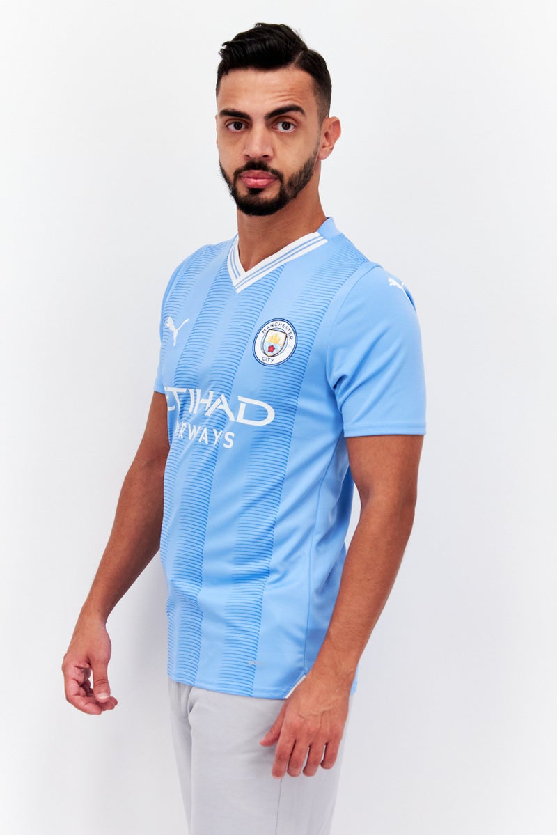 PUMA Men Sportswear Fit Manchester City Home Jersey, Light Blue - Image 2