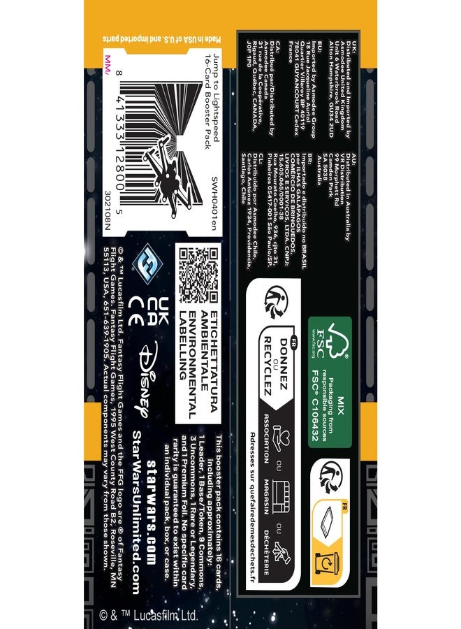 Fantasy Flight Games أسمودي ستار وورز: عرض تعزيز قفز إلى سرعة الضوء (مجموعة من 24 حزمة تعزيز) - لعبة بطاقات تداول للأطفال والبالغين، أعمار 12+، 2+ لاعبين، وقت اللعب 20 دقيقة - Image 5