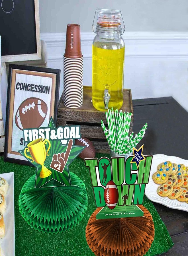 WEEPA 14 Pcs Football Party Decorations Football Honeycomb Table Centerpiece Football Party Favors for Sports Theme Party Decorations - Image 5
