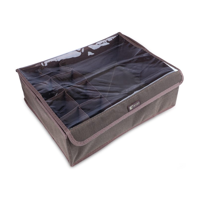 NFI essentials NFI essentials Foldable Cloth Standard Storage Box Cube Basket Bins Containers Divider with Drawers for Underwear Bras Shirt Socks Ties Scarves Homewares and Accessorie 1  - Image 3