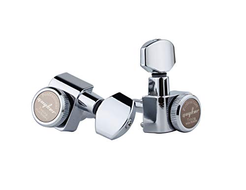 Guyker 6 In-line Guitar Locking Tuners – 1:18 Locking Tuning Key Pegs Tuners – Chrome - Image 4