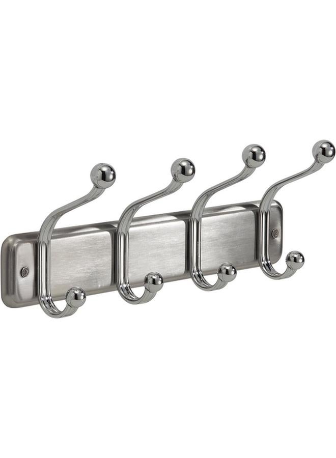 InterDesign York Lyra Durable Wall Mount Storage Hook Rack Chrome 54170  - Image 2