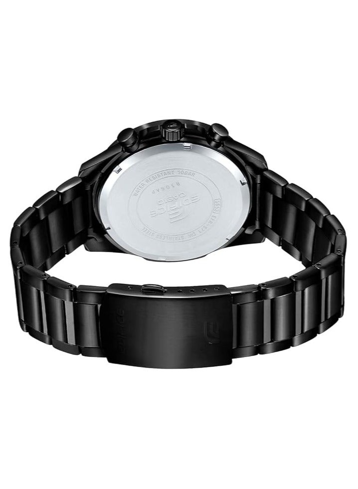 Casio Edifice Men's Watch - EFR-571MDC-1AVUDF Black Dial, Black Band - Image 3