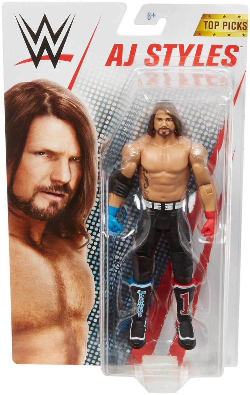 WWE Top Picks AJ Style 6-inch Action Figures with Articulation & Life-like Detail - Image 3