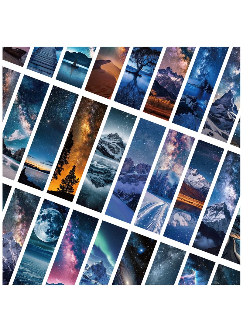 30 قطعة من علامات الكتب ذات المناظر الطبيعية للأطفال، علامات كتب للطلاب، علامة كتب لطيفة من جانب واحد، مجموعة علامات كتب ذات طابع خاص لمحبي الكتب، هدية للأطفال والطلاب والمعلمين في الفصول الدراسية - Image 3