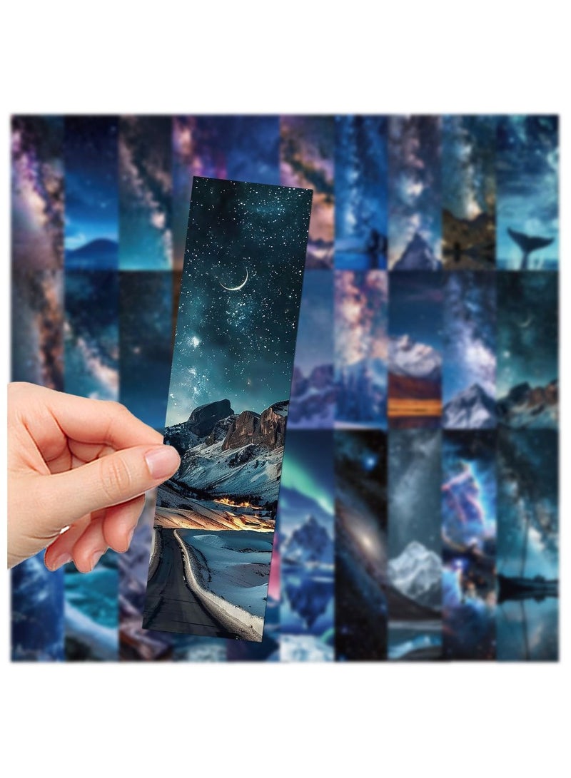 30 قطعة من علامات الكتب ذات المناظر الطبيعية للأطفال، علامات كتب للطلاب، علامة كتب لطيفة من جانب واحد، مجموعة علامات كتب ذات طابع خاص لمحبي الكتب، هدية للأطفال والطلاب والمعلمين في الفصول الدراسية - Image 5