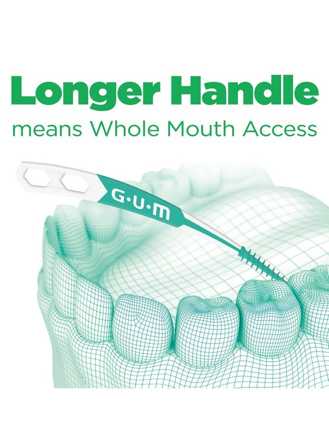 جم أعواد تنظيف الأسنان GUM Soft-Picks المتطورة سهلة الاستخدام لتنظيف الأسنان وصحة اللثة، فرشاة أسنان للاستخدام مرة واحدة مع حقيبة حمل مريحة، أعواد تنظيف أسنان موصى بها من قبل أطباء الأسنان، 90 قطعة (عبوة من 4 قطع) - Image 3