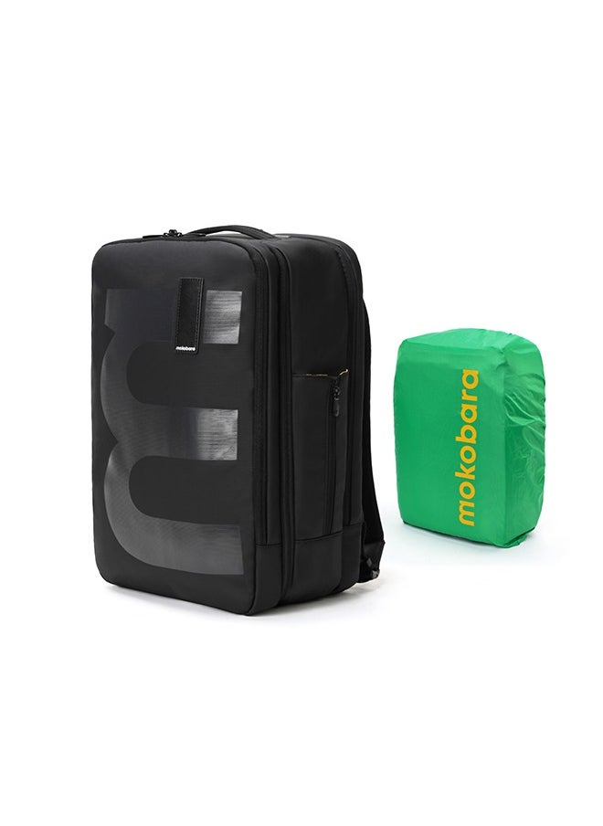 Mokobara MOKOBARA The EM Travel Backpack 45L Premium 16" Unisex Multipurpose Backpack (Black)  - Image 1