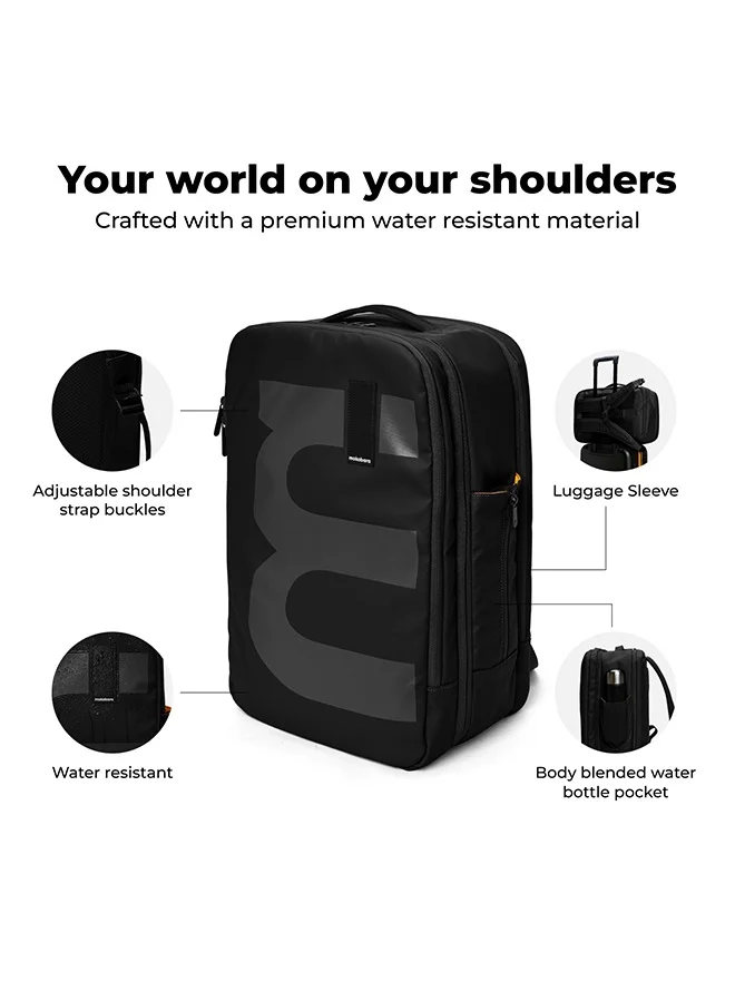 موكوبارا للتجارة ذ.م.م The EM Travel Backpack 45L Premium 16" Unisex Multipurpose Backpack (Black)