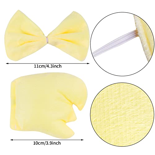 Jmkcoz Chicken 3D Animal Costume 3D Chick Headband Bowtie Tail Tutu Set for Halloween Christmas Cosplay Party - Image 3