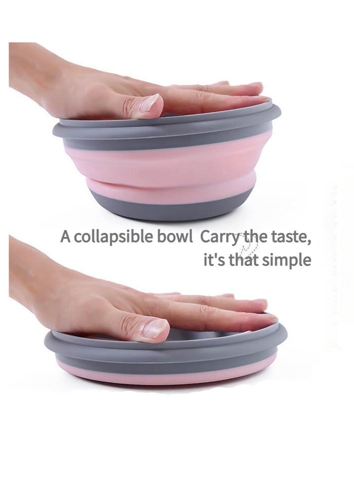 3Pcs Folding Bowl Portable Tableware Telescopic Outdoor Compression Travel Tourism Picnic Supplies Baby Picnic Anti-fall Lunch Box  - Image 2