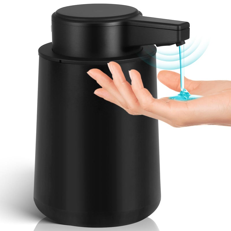 Automatic Soap Dispenser Liquid Touchless 9oz Plastic Black 3Level Adjustable Modern Rechargeable Electric Smart Auto Soap Dispenser  Bathroom Kitchen Hand Dish Lotion