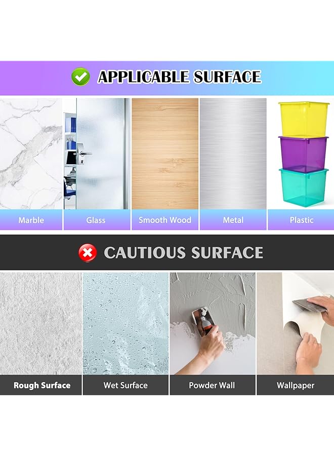 إيروريكس شريط لاصق مزدوج الجوانب، شريط تثبيت شديد التحمل، 33 قدمًا × 0.4 بوصة، شريط رغوي لاصق مصنوع من 3M Vhb للاستخدام المنزلي والمكتب والسيارة والديكور بالسيارات - Image 4