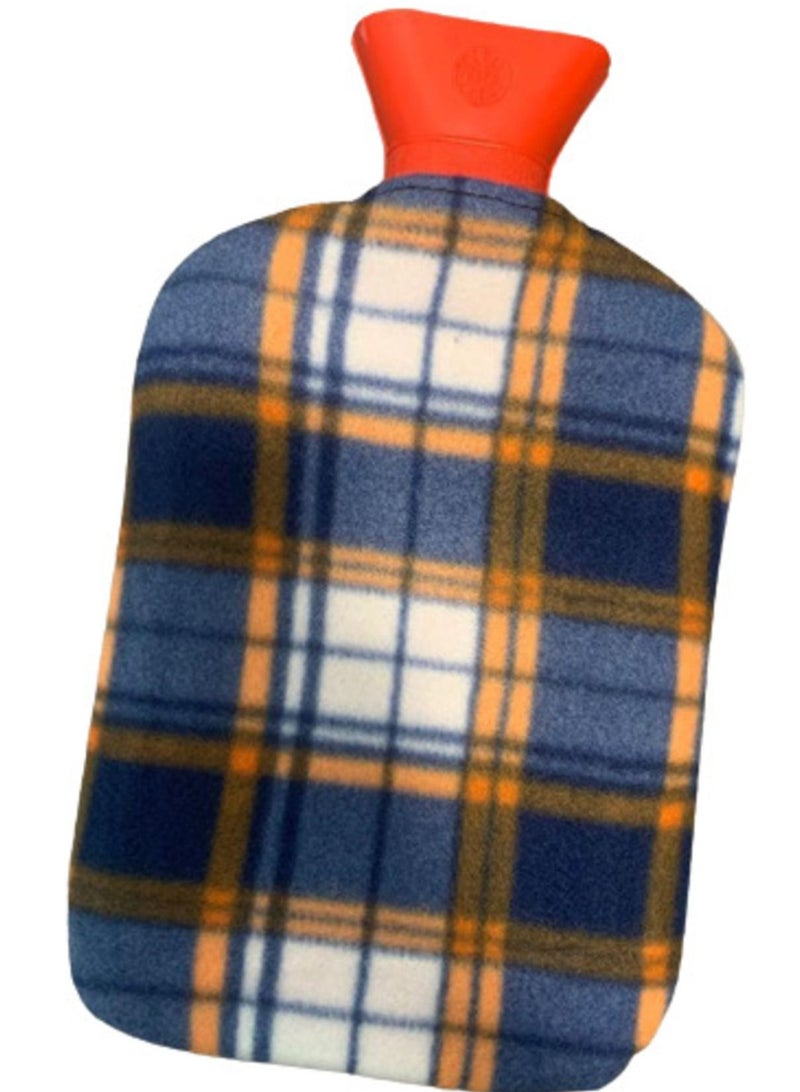 Hot Rubber Water Bag with Colored Protection Cloth Cover - Multicolor - Packaging May Vary - Image 1