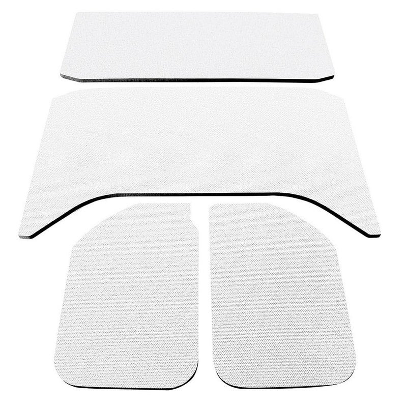 Design Engineering 050141 Boom Mat White Sound Deadening Headliner Compatible with 4Door Jeep Wrangler JK 20112018