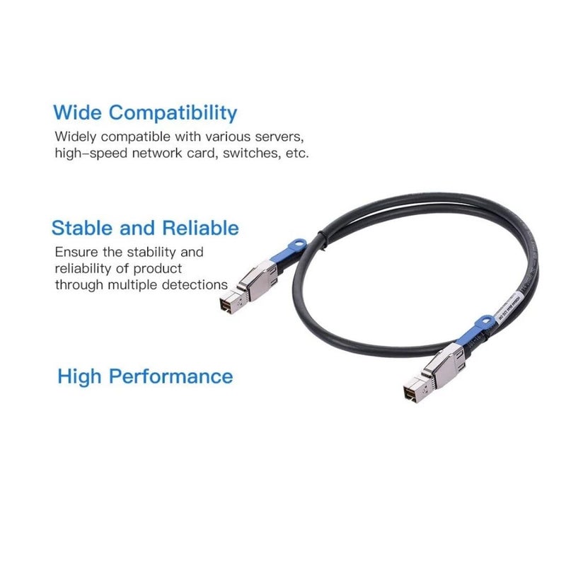 Chenyang Mini SAS SFF-8644 to SFF-8644 High Density HD Data Server Raid Cable 0.5M - Image 4