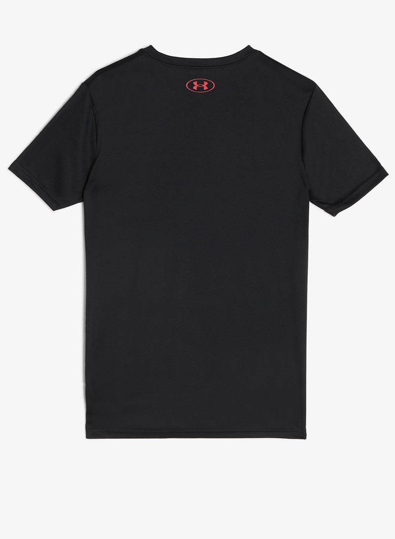 UNDER ARMOUR Youth Tech Graphic T-Shirt - Image 2