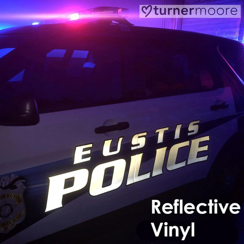 Turner Moore Edition طبعة تيرنر مور من الفينيل العاكس الفضي الأبيض مع لاصق دائم، أوراق 12x12 بوصة، فينيل عاكس لـ Cricut، السيارات، الدراجات، الملصقات، اللوحات، الخوذات، صناديق البريد، شريط عاكس (عبوة من 3 قطع) - Image 4