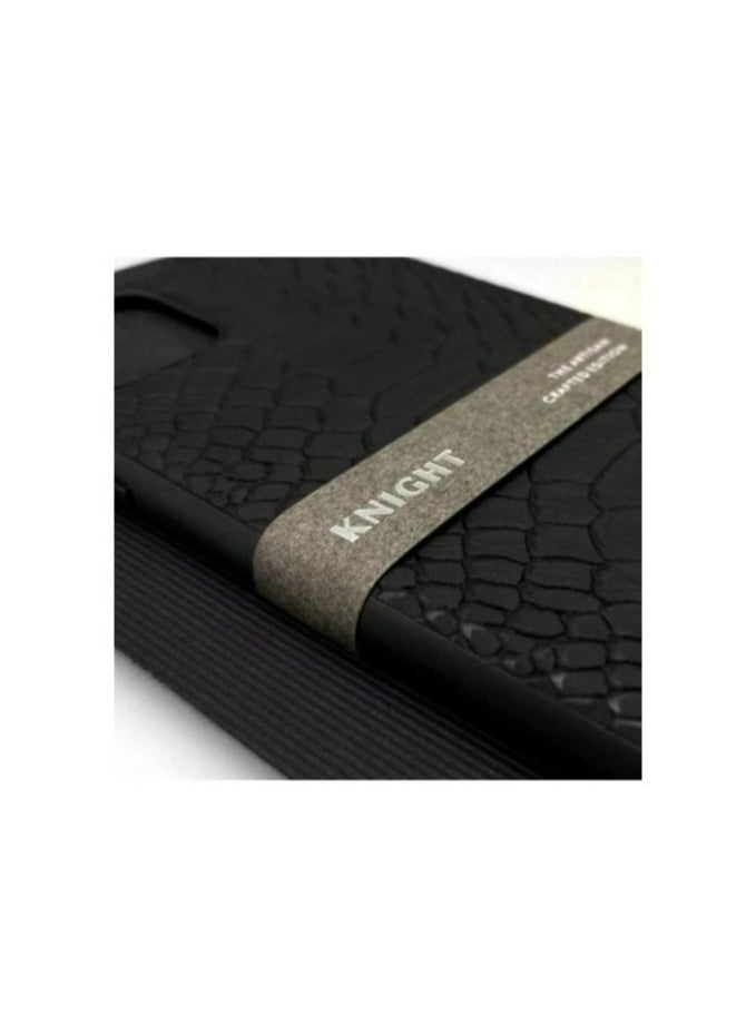 SANTA BARBARA POLO & RACQUET CLUB - Knight Series Classic Business Design for Genuine Leather Phone Back Case Cover for Apple iPhone, Case for iPhone 15 Pro - Black - Image 1
