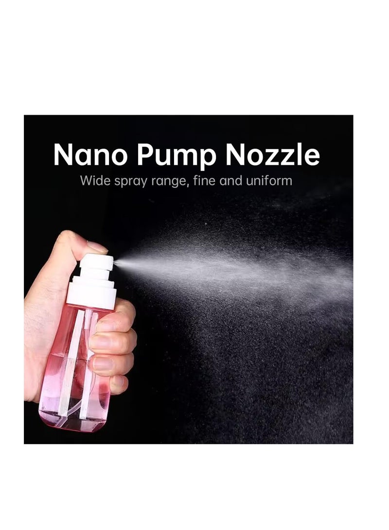 ECVV زجاجة بخاخ للسفر ECVV سعة 100 مل، بخاخ مكياج فارغ برذاذ ناعم، عبوة سميكة من مادة PETG قابلة لإعادة التعبئة، عبوة من 3 عبوات مقاومة للتسرب للعطور السائلة والزيوت الأساسية والتونر - Image 2