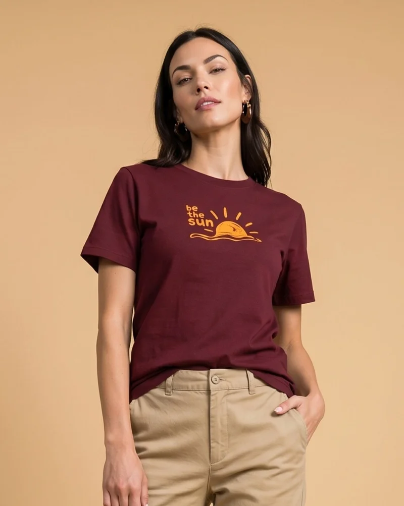 نوبيرو Nobero 100% Cotton T-Shirts for Women Stylish | Regular Fit | Graphic Printed T Shirts for Women 180 GSM  Combed Cotton | Crew Neck Half Sleeve