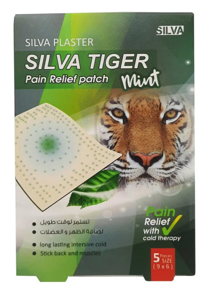Silva Plaster Silva Tiger Mint Pain Relief Patch 5 Pieces