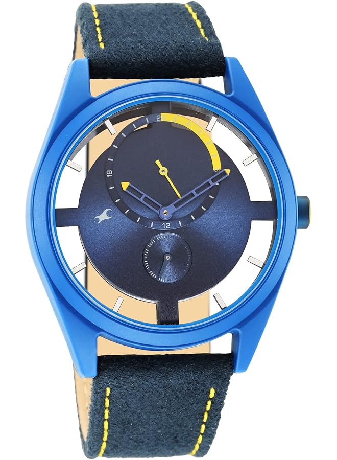 فاستراك ساعة ريفيب للرجال أنالوج بمينا أزرق وسوار أزرق 3256Pf01 - Image 5