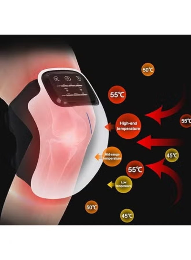 Thermal knee massager - Vibration and infrared massage - Wireless design and LED display, ideal for joint pain relief and daily use - Image 4