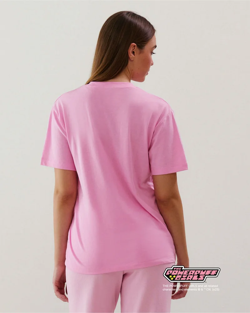 UNDIZ Super nana pink jersey top