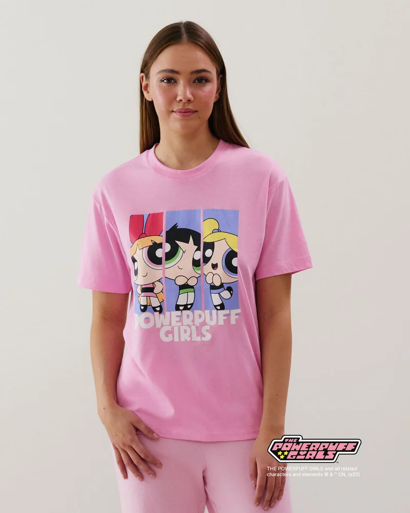 UNDIZ Super nana pink jersey top