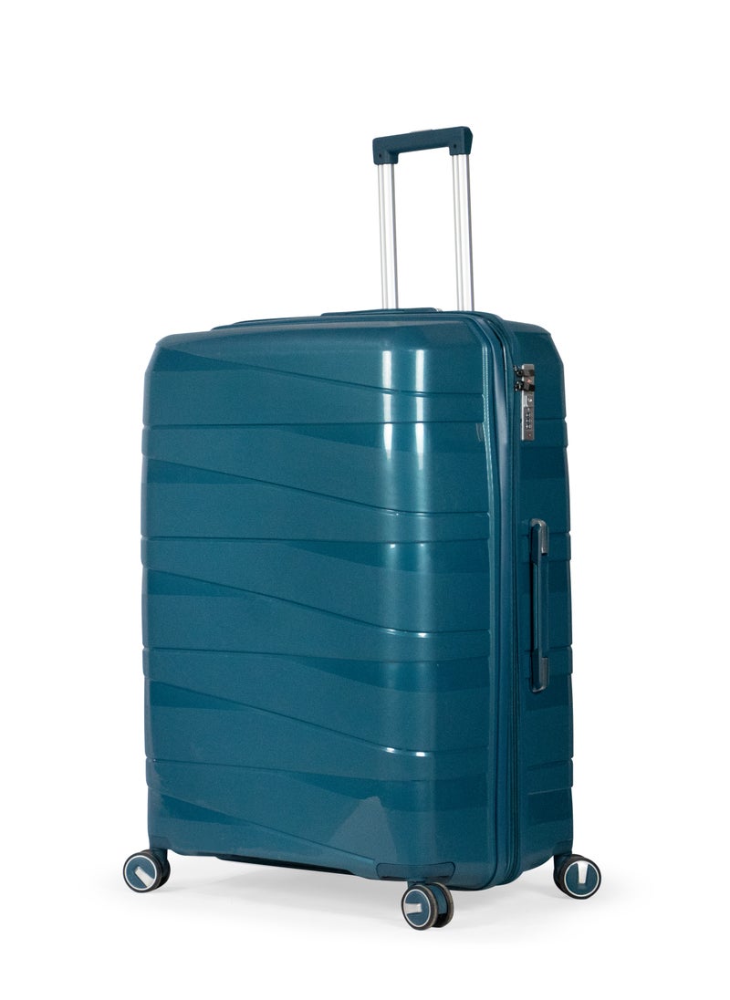 MUSSELZ MORTIZ - Comlpete Luggage Set 3 Piece -UNBREAKABLE PP(Petroleum)  - Image 3