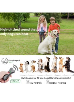 Generic Ultrasonic Dog Bark Control Device, Handheld Dog Training Tool with Dual Frequency, Anti Barking Deterrent for Stop and Control Dog Barking (Green)  - Image 2