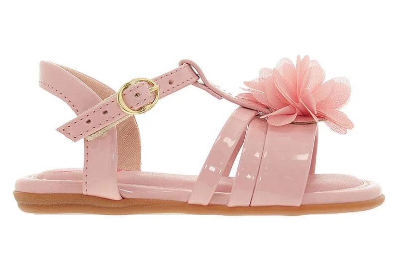 موليكينها Molekinha Infant Girls Sandals With Back Strap Pink | Made In Brazil