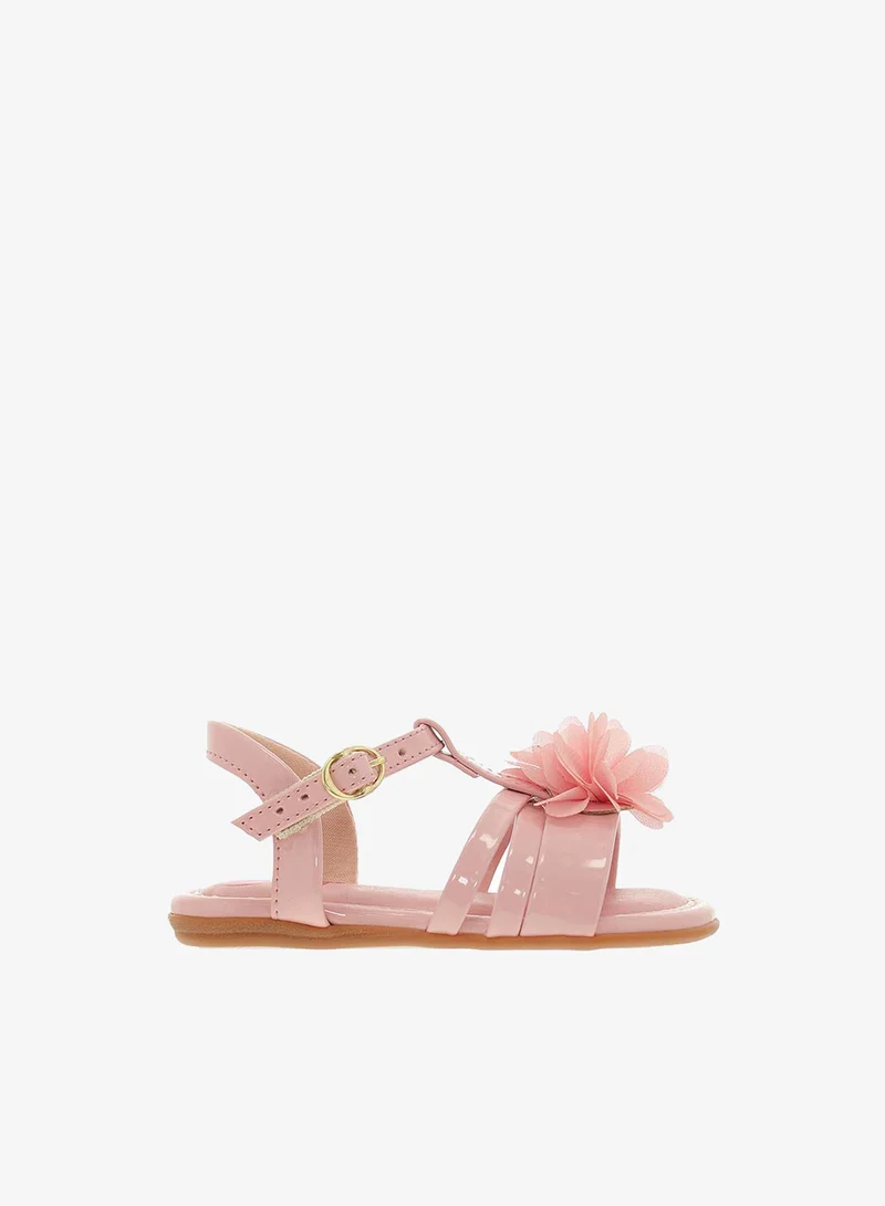 موليكينها صنادل مولكينها للبنات الصغيرات بحزام خلفي وردي صنع في البرازيل