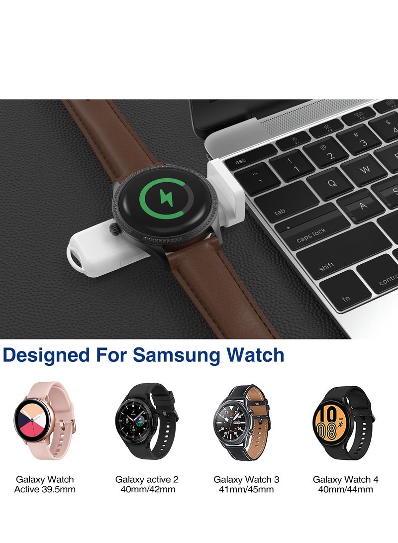 GULFLINK Wireless Smart Watch Magnetic Charger For Samsung Galaxy Watch 3/4/Active2 White  - Image 3