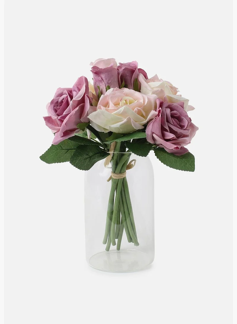 Bonhomie Decorative Rose Faux Artificial Flower Bouqet