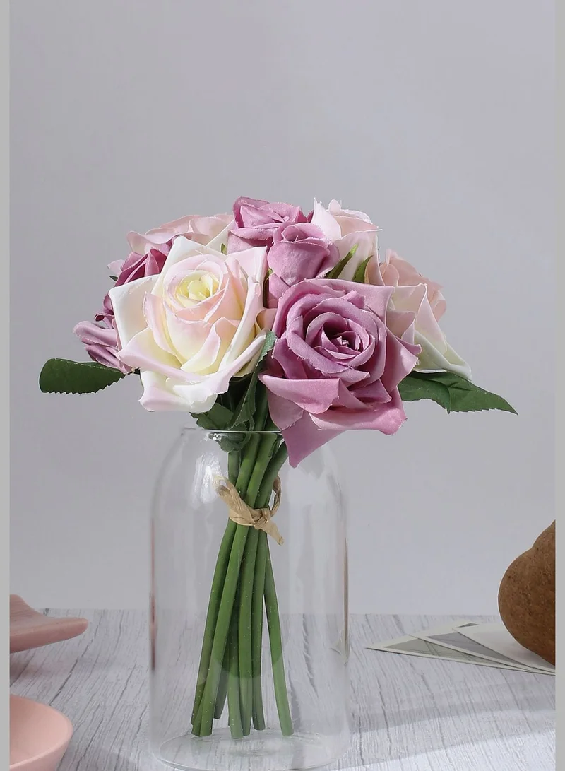 Bonhomie Decorative Rose Faux Artificial Flower Bouqet