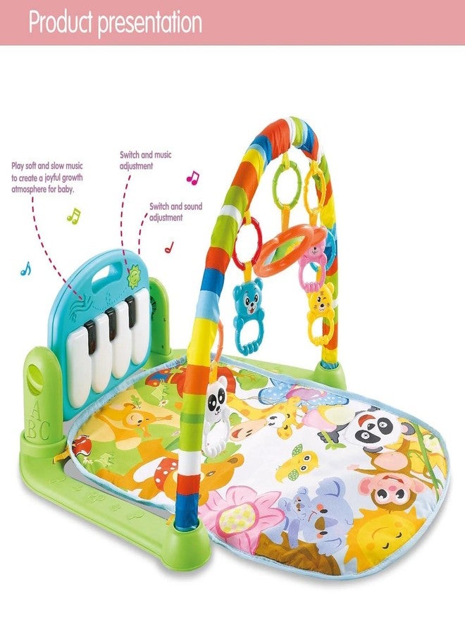 VARIYA ENTERPRISE 5-in-1 Baby Play Gym Mat with Musical Piano Keyboard, Newborn Activity Mat with Music, Lights & 5 Hanging Toys | Soft, Portable Play Mat for Boys & Girls 12 Months,Development Toy - Image 5