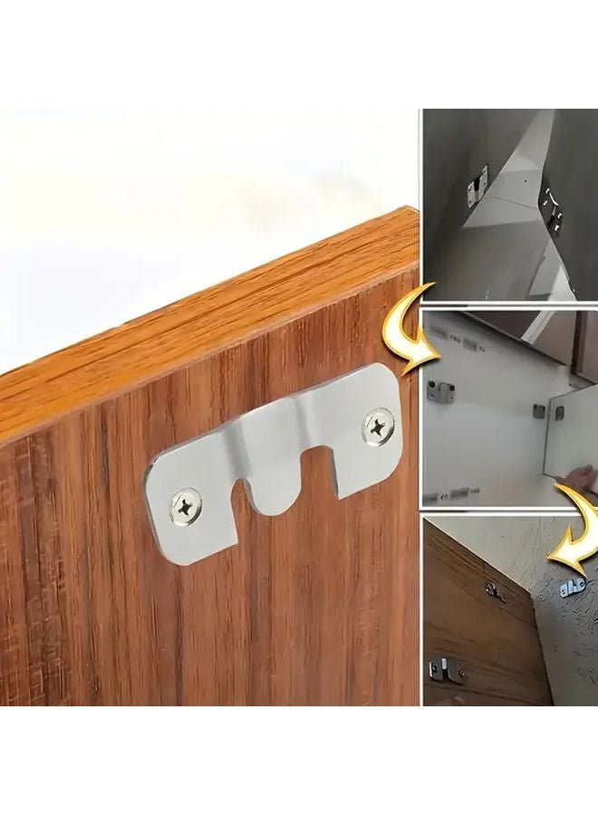 30pcs Heavy Duty Metal Picture Hooks 20 Mounting Screws Modern Wall Mounts For Frames Furniture - Image 5