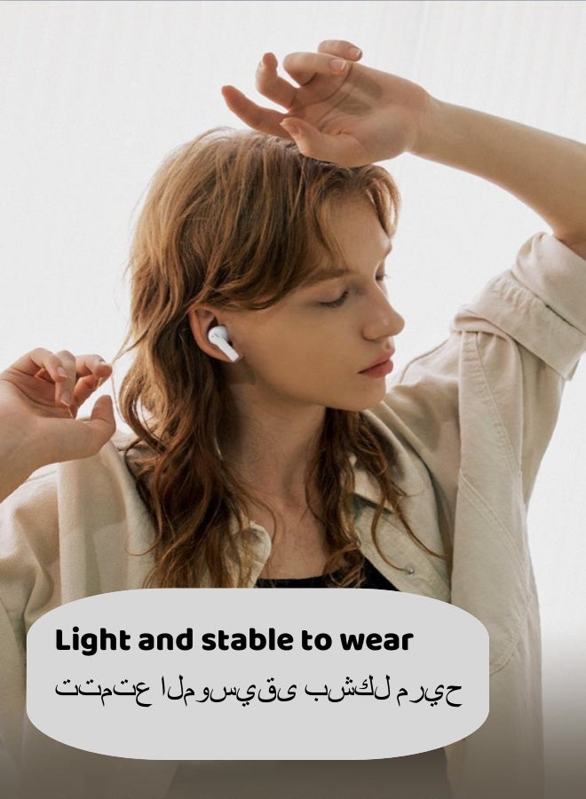 T22 True Wireless Earbuds With AI Noise Cancelling, Black - Image 5