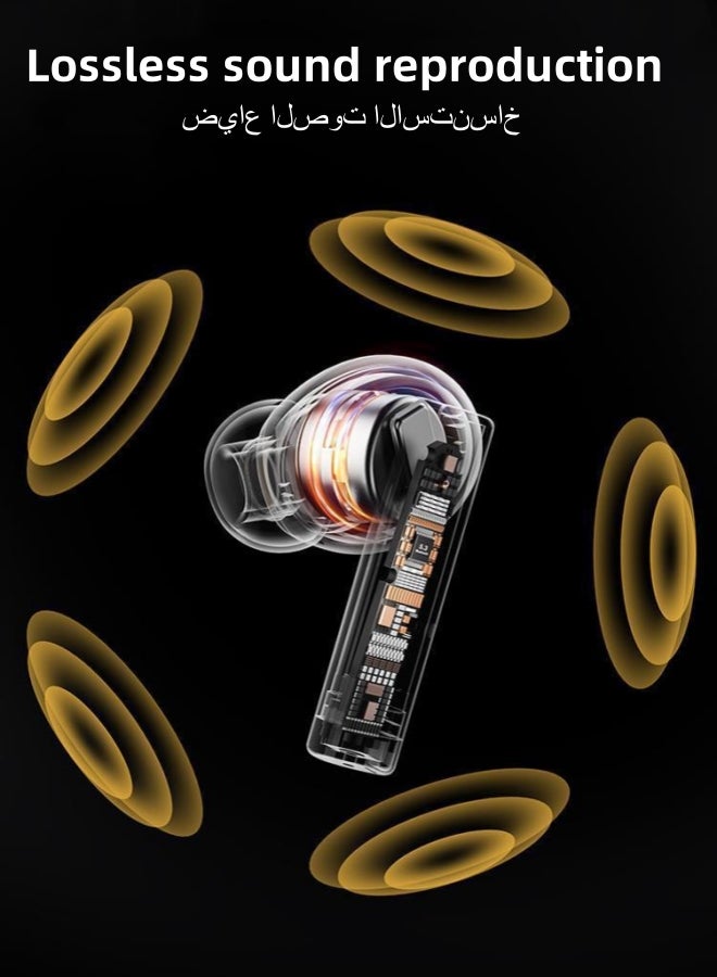 T22 True Wireless Earbuds With AI Noise Cancelling, Black - Image 3