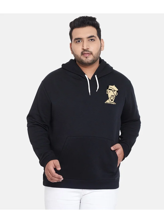 Instafab Plus Instafab Plus Men's Jet Black Beret Man Hoodie