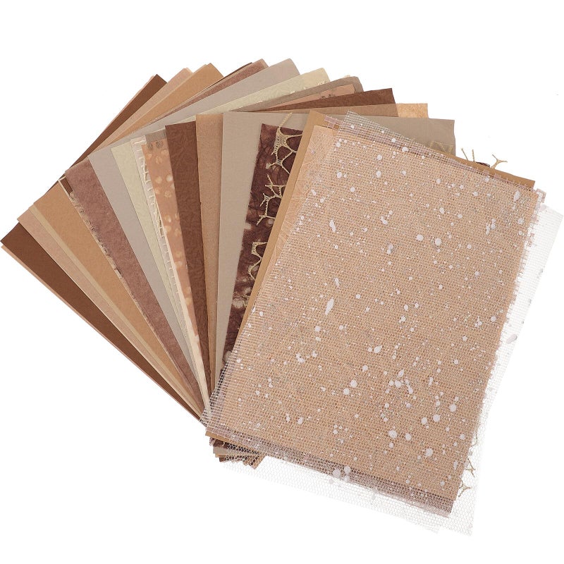 A5 Vintage Textured Scrapbook Paper Set 30 Sheets For Cards Journal DIY Craft - Image 2