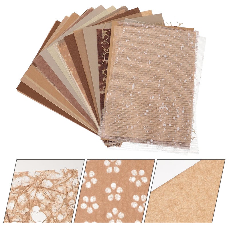 A5 Vintage Textured Scrapbook Paper Set 30 Sheets For Cards Journal DIY Craft - Image 4