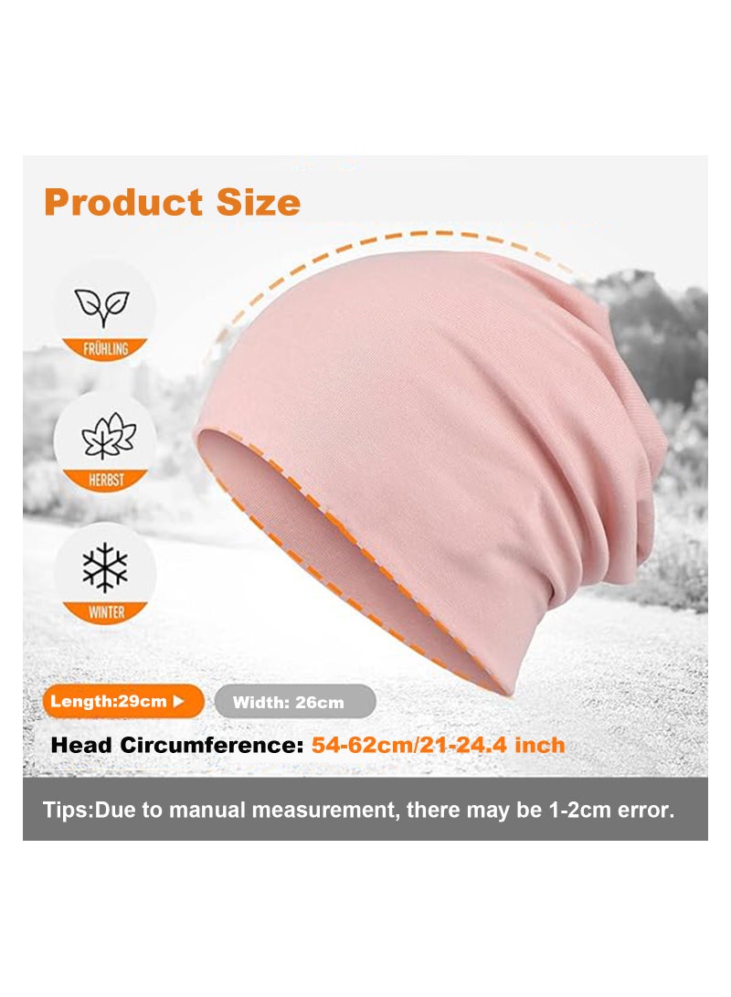 Slouch Beanie Hat, Soft Cotton Beanie, Lightweight Jersey Beany Hat, Thin Winter Hats for Men Women, Breathable Slouch Hat Seasons - Image 5