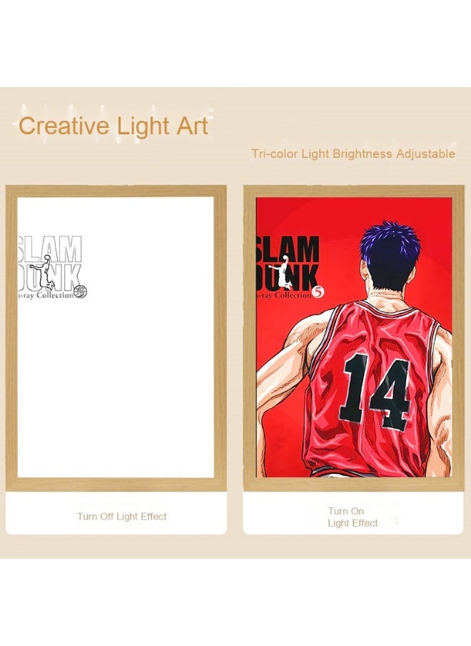 Slam Dunk 8-Inch Three-Color Wireless Touch Color-Changing Decorative Light Panel  - Image 1