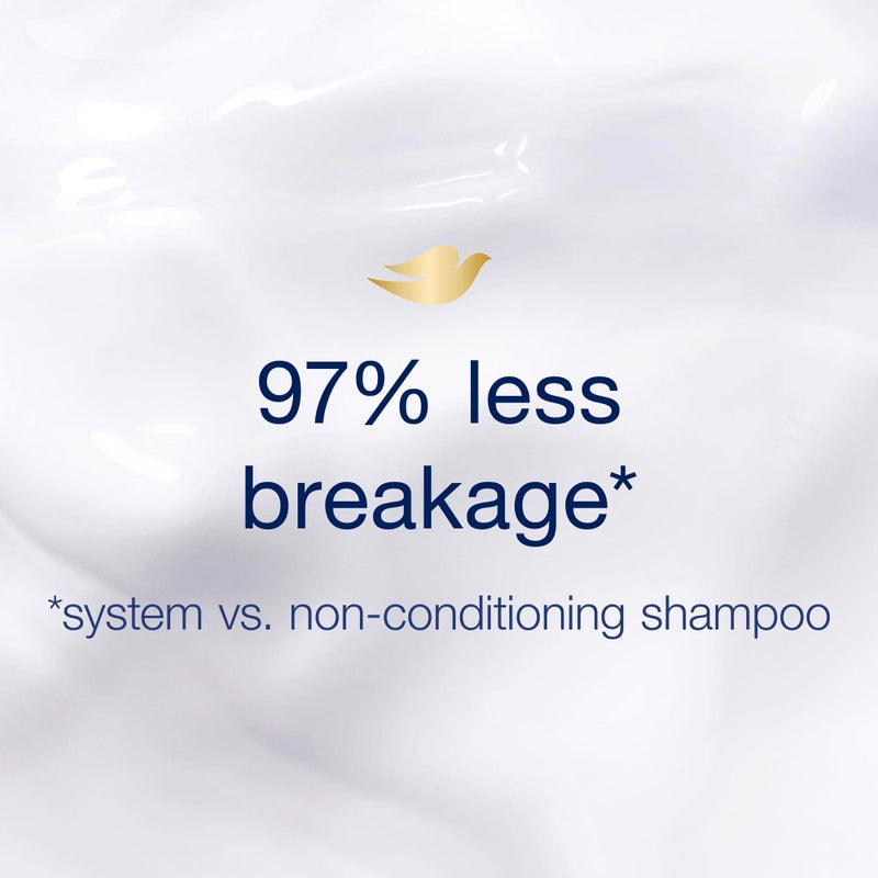 Dove Hair Therapy Shampoo for Damaged Hair Breakage Remedy Hair Shampoo with Nutrient-Lock Serum 13.5 fl oz - Image 5