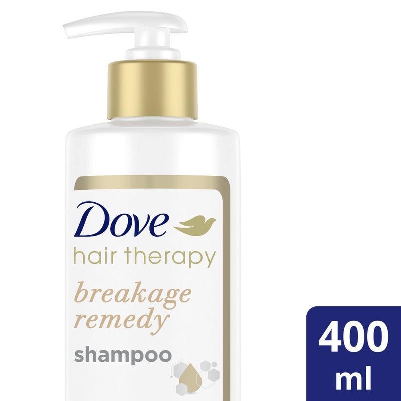 Dove Hair Therapy Shampoo for Damaged Hair Breakage Remedy Hair Shampoo with Nutrient-Lock Serum 13.5 fl oz - Image 2